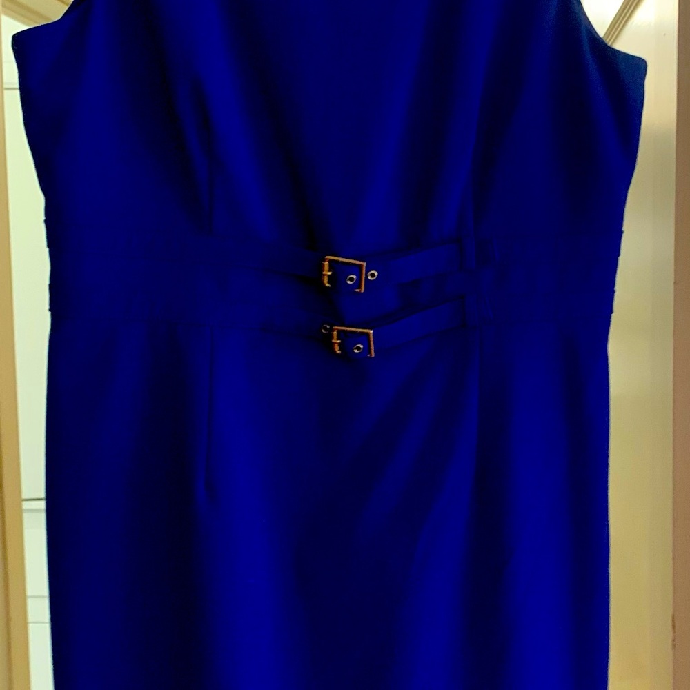 Calvin Klein Royal Blue Sheath size 14